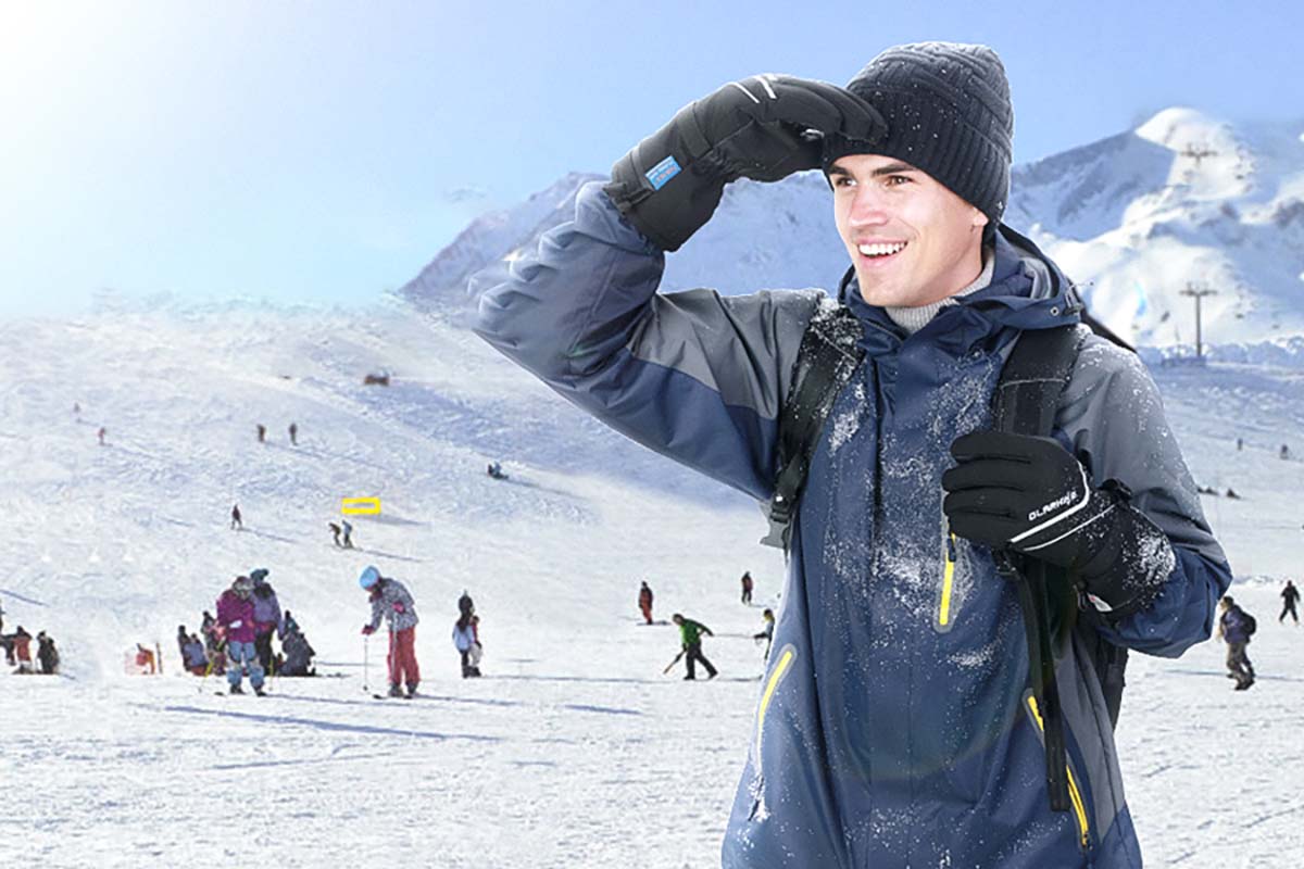 OlarHike Waterproof Winter Ski Gloves for Men and Women